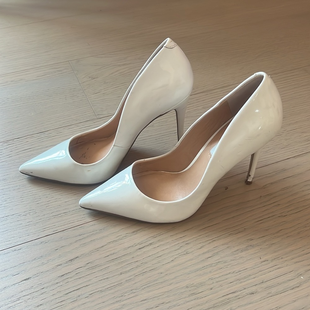 Steve Madden Daisie Pump White Patent Leather 8M